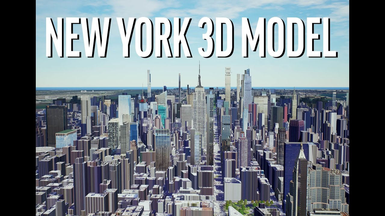 New York City 3d Model Work In Progress Youtube