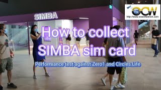 How to collect the SIMBA sim card and performance against Zero1 and circles.life 2023 cheapest telco screenshot 1