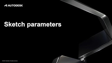 Sketch basics (Video #6) - Use parameters to constrain sketch geometry