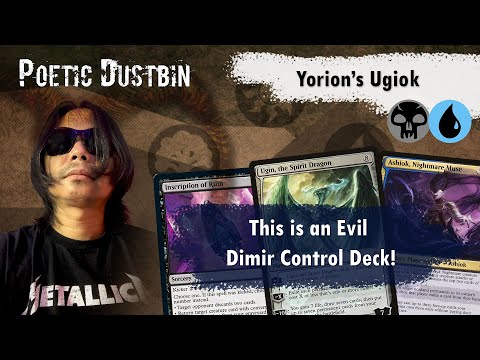 MTG Arena - Standard Dimir Control Deck with Ugin the Spirit Dragon and Ashiok Nightmare Muse