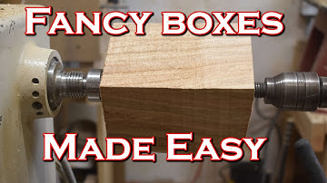 Woodturning that sells simple boxes in 6 easy steps. beginners wood turning