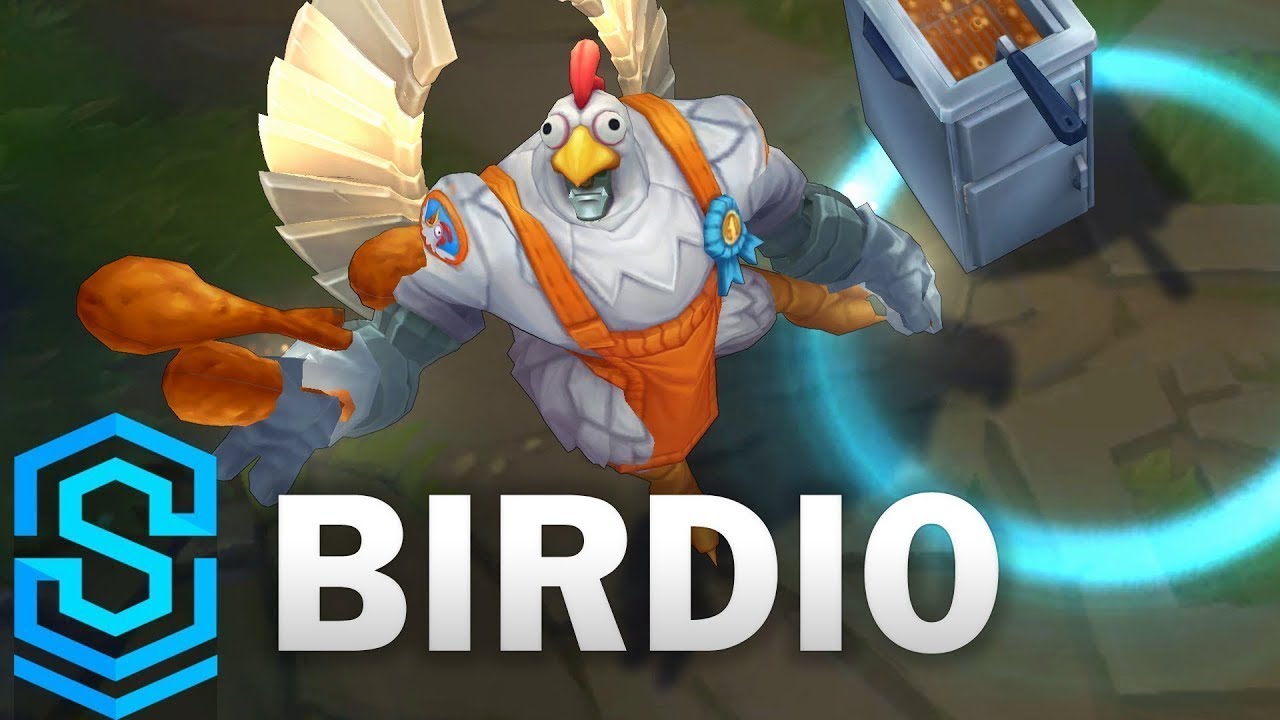 Birdio Bird Chicken Galio Skin Spotlight Pre Release League Of Legends Youtube
