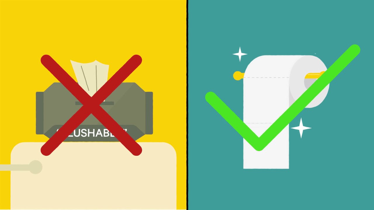 "Flushable" wipes aren't flushable! YouTube