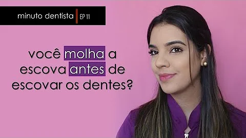 Pode molhar a escova antes de escovar?