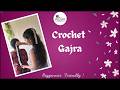Crochet Jasmine Gajra., Hair Accessory, Step by Step Tutorial, Project under 30 min, For beginners