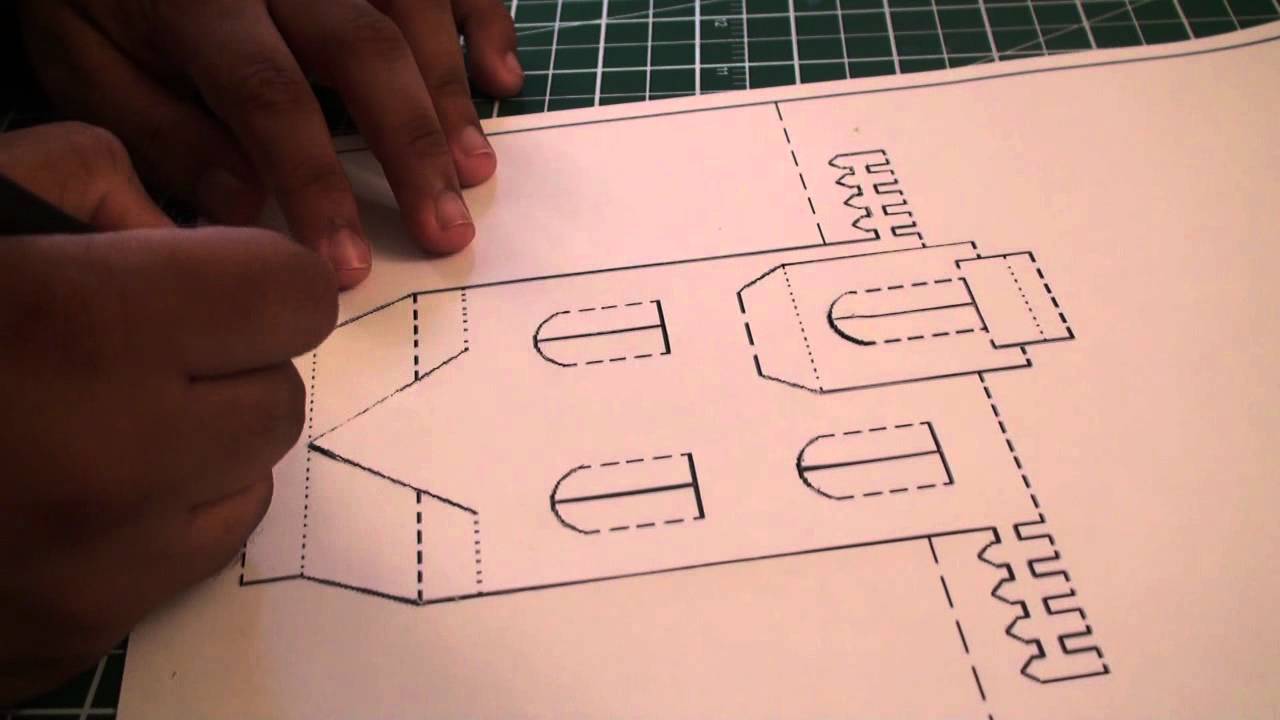 Kirigami Pop Up House FREE Template (Paper Craft) SunderOrigami! YouTube