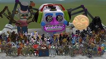 ALL FNAF 1-11 SECRET OF THE MIMIC ANIMATRONICS In Garry