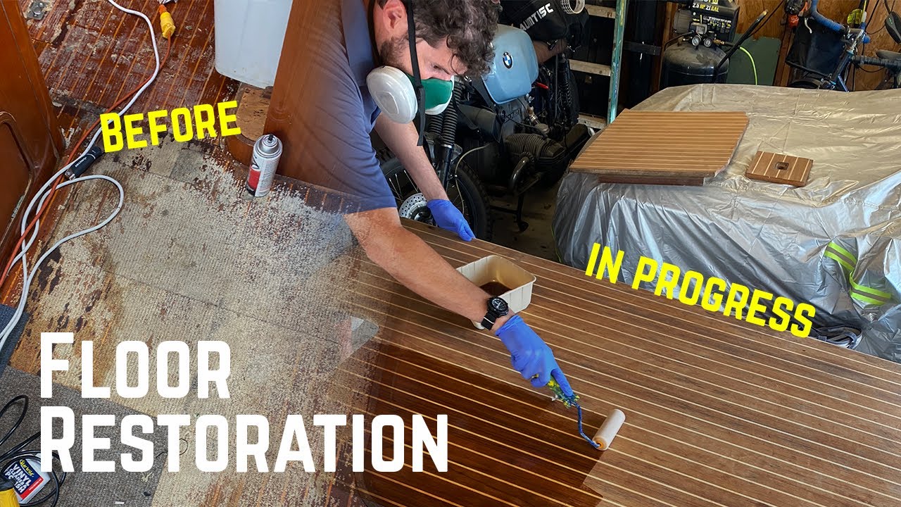 Sailboat Refit Continues (Floorboard Restoration) | Sailing 33