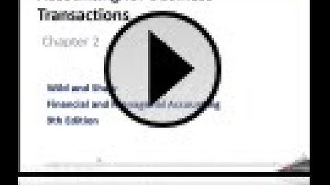 Financial Accounting Chapter 2