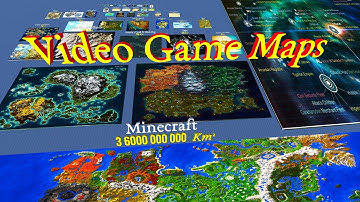 Video Game Maps Size Comparison in 3D