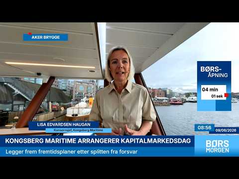 Kongsberg Maritimes store dag: – Vi ser jo en høy aktivitet i markedet fremover