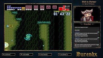 Super Metroid Map Rando run / practice