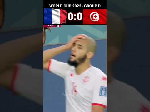 France 0 1 Tunisia FIFA World Cup 2022 Group D France Tunisia Short Mbappe