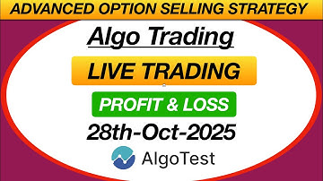 Algotest Option Selling strategy | Nifty Expiry Full Day P&L Report #algotest