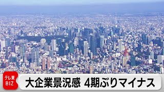 大企業景況感　4期ぶりマイナス（2024年3月12日）