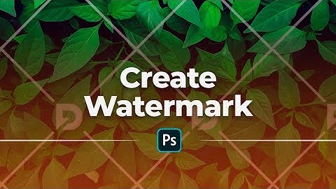 Create Watermark Pattern in Photoshop