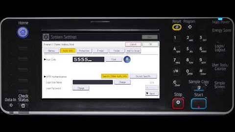 Address Book - User Codes