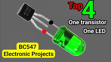 Top 4 eenvoudige elektronische projecten die iedereen kan maken met BC547