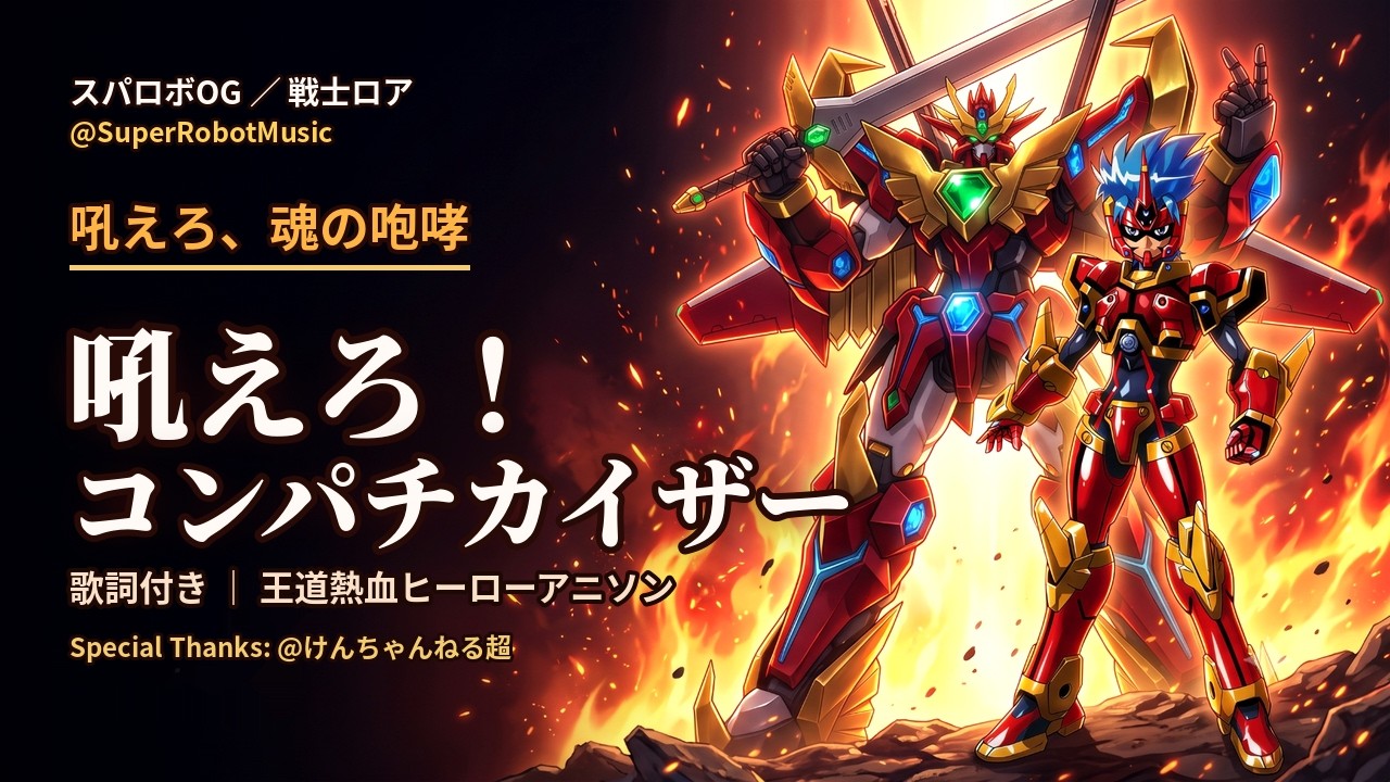たろう様 魂の咆哮】吼えろ！コンパチカイザー／王道熱血ヒーローアニソン（戦士