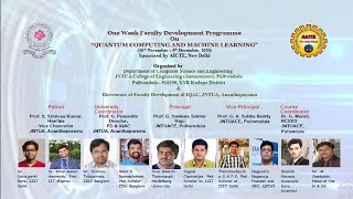 FDP on QCML - Day-3(02-12-2020)- Session - 10 & 11  by Sree Ganesh Thotempudi.