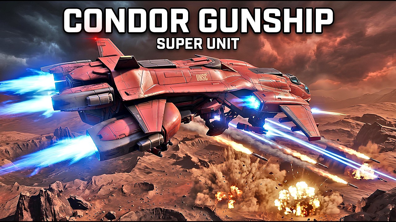 Condor Unit SUPER Unit GIANT CONDOR Gunship DESTROYS Everything! - YouTube