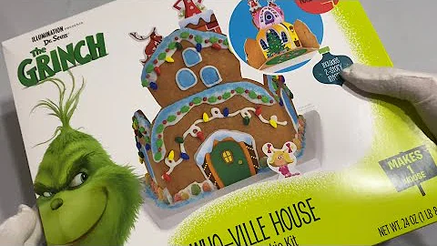Dr. Seuss The Grinch Whoville Gingerbread House Assembled And Destroyed