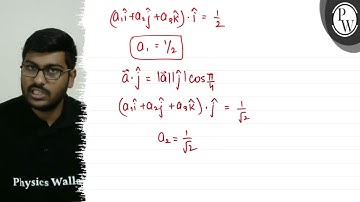 If a unit vector \( \vec{a} \) makes angles \( \frac{\pi}{3} \) wit...