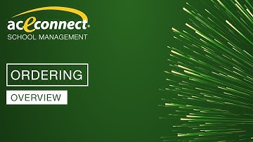 aceconnect School Management: Ordering