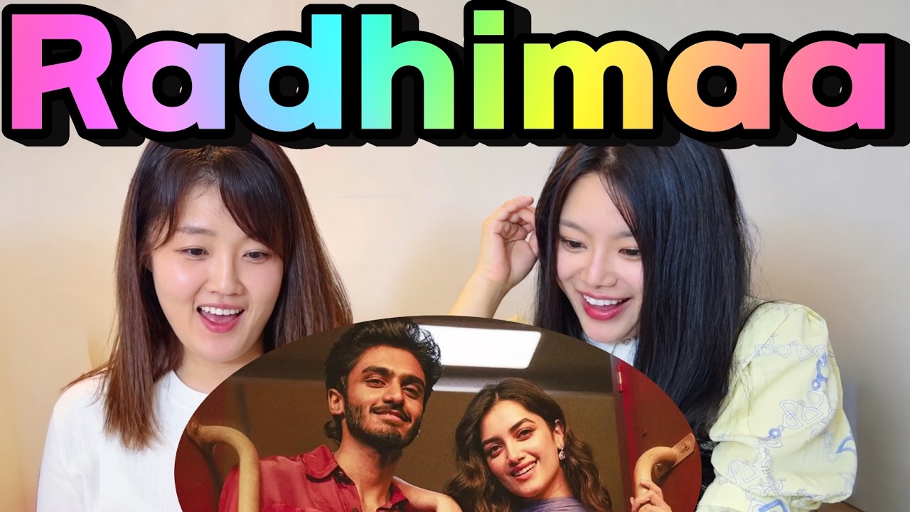 Korean Girls react to a Tamil MV 🇰🇷🇮🇳 fall in Love with its breathtaking visuals😍#Radhimaa