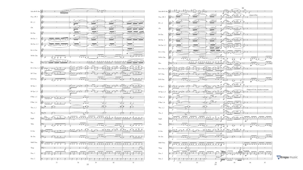 Solo Bossa – for Flugel Horn and Band – Otto M. Schwarz