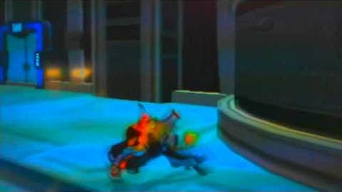 Ratchet & Clank 2:Going Commando-Glitch Ratchet Flying Himself Part 1