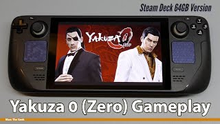 Yakuza 0 (Zero) Gameplay on Steam Deck 64GB Version