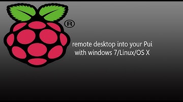 Remote desktop into your raspberry pi with windows !