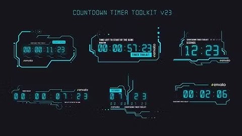 Countdown Timer Toolkit V23 After Effects Template Download