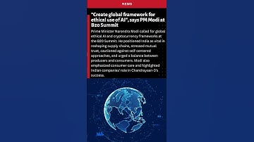 PM Modi Advocates Ethical AI and Cryptocurrency Frameworks  @NarendraModi  #ai #cryptocurrency