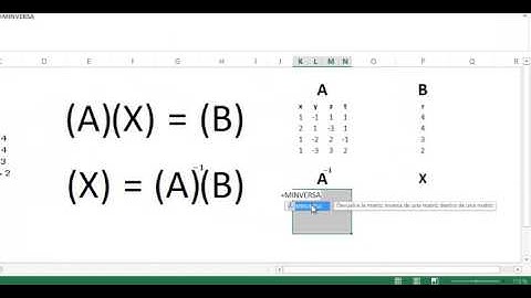 Resolver sistema de ecuaciones lineales con EXCEL