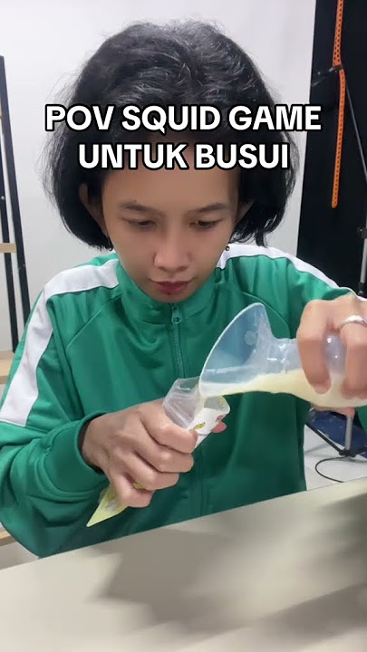 Setetes pun sangat berharga kan, busui? 🥴 #squidgame #workingmom #busui #busuilife