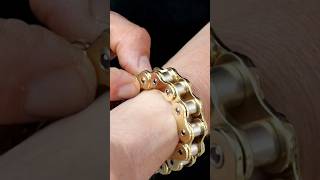 Motorcycle chain as a bracelet. #handmade  #jewelry
