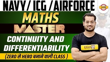 AIRFORCE / NAVY / ICG Maths | Maths Continuity & Differentiability By Vivek Rai Sir |Exampur Defence