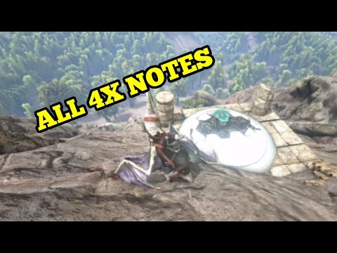 All Island 4x Experience Explorer Notes Ark Survival Evolved Youtube