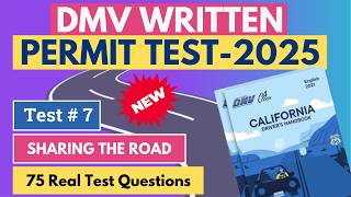 2025 NEW CALIFORNIA DMV PERMIT TEST –  FREE Written Practice Questions |#dmvtest #dmvpracticetest