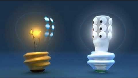 LightWave 3D - Test scene: incandescent vs led lamp
