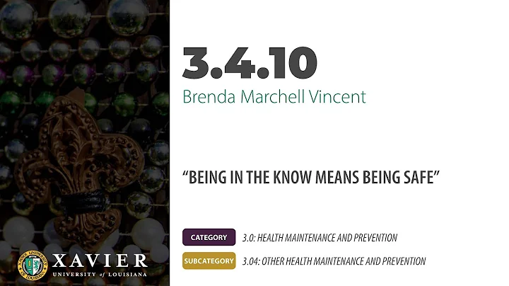 XULA 2021 | 3.4.10  Brenda Vincent