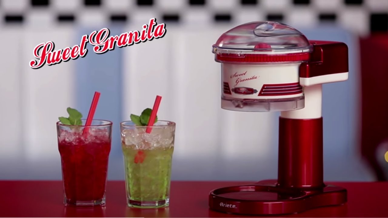 Ariete 78 Sweet Granita Slush Machine, Lame en Acier Inoxydable