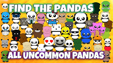 ROBLOX - Find the Pandas - 🐼 ALL UNCOMMON  PANDAS 🐼