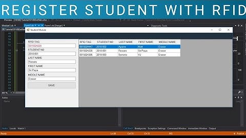 How To Register Or Scan Student Using RFID
