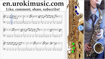 How to Play Saxophone (Tenor) P!nk - What About Us Tabs Part#2 um-i352