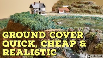 Quick, Cheap and Realistic Ground cover- Shrubs-Foliage for Model train layouts -
