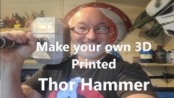 3D Print & Paint Thor Hammer Mjolnir  Marvel 3D Printed