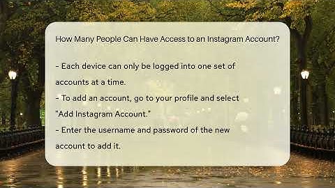 How Many People Can Have Access to an Instagram Account? - Everyday-Networking